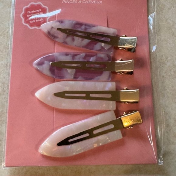 INH Insert Name Here 444 Hair Pin Pack Set of 4 Creaseless Clips - Picture 6 of 6